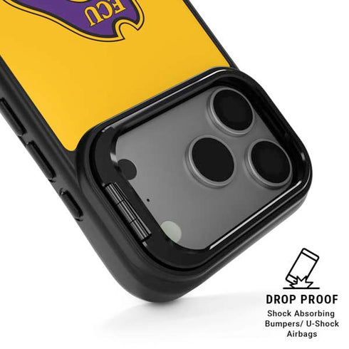 East Carolina University ECU Pirates Logo Yellow iPhone 17 Pro Kickstand Case