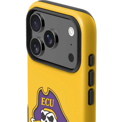East Carolina University ECU Pirates Logo Yellow iPhone 17 Pro Max Impact Case