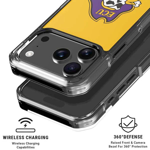 East Carolina University ECU Pirates Logo Yellow iPhone 17 Pro Max MagSafe Case