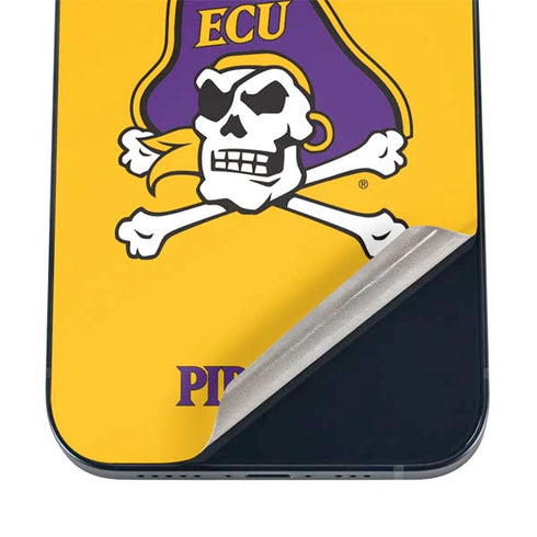 East Carolina University ECU Pirates Logo Yellow iPhone 17 Skin