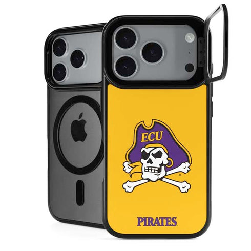 East Carolina University ECU Pirates Logo Yellow iPhone 18 Pro Kickstand Case