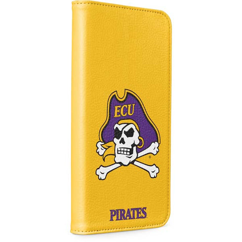 East Carolina University ECU Pirates Logo Yellow iPhone 8 Folio Case
