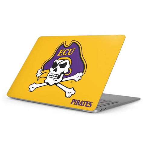 East Carolina University ECU Pirates Logo Yellow Apple MacBook Pro 16-inch Skin
