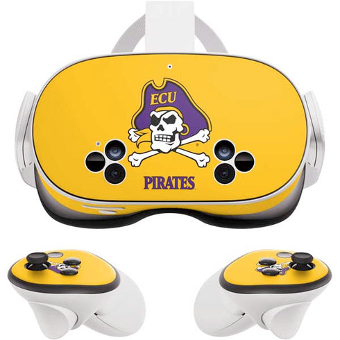East Carolina University ECU Pirates Logo Yellow Meta Quest 3S Skin