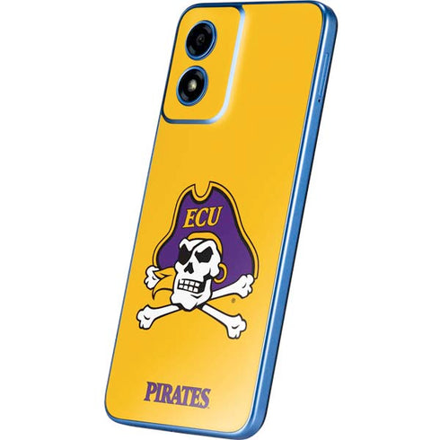 East Carolina University ECU Pirates Logo Yellow Moto G Play 4G (2024) Skin
