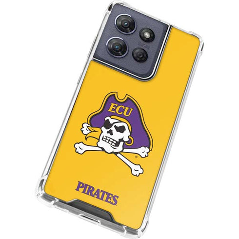 East Carolina University ECU Pirates Logo Yellow Moto G Play 5G (2025) Clear Case