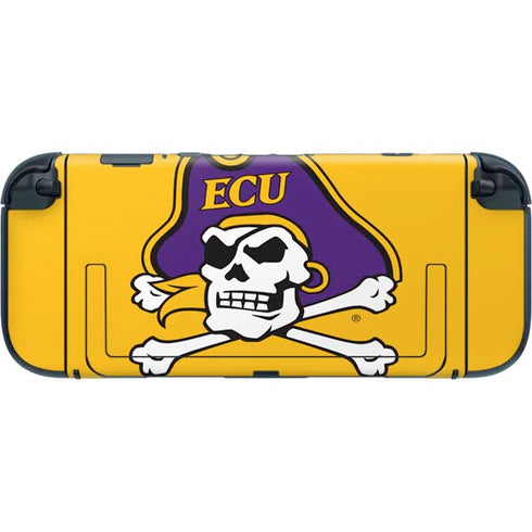 East Carolina University ECU Pirates Logo Yellow Nintendo Switch 2 (2025) with Joy-Con Skin