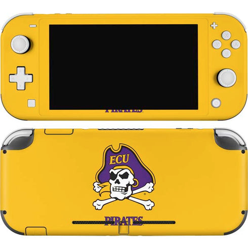 East Carolina University ECU Pirates Logo Yellow Nintendo Skins