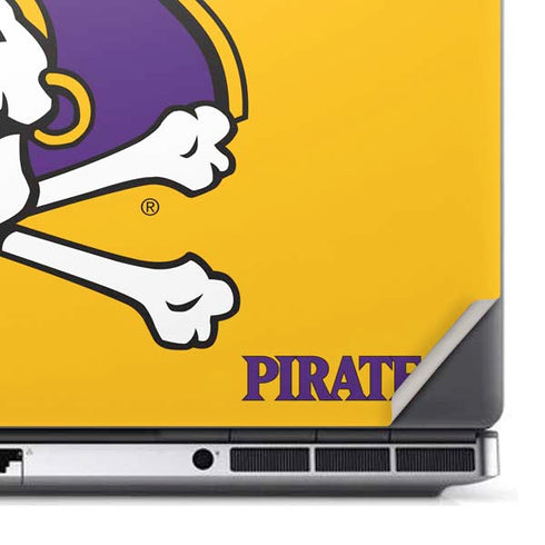 East Carolina University ECU Pirates Logo Yellow Dell Precision Skin