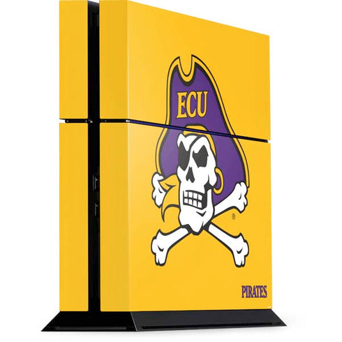 East Carolina University ECU Pirates Logo Yellow PlayStation PS4 Skins