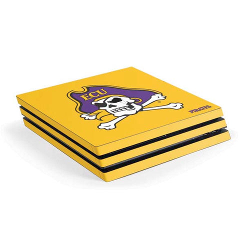 East Carolina University ECU Pirates Logo Yellow PlayStation PS4 Skins