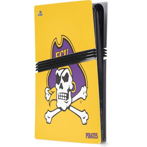 East Carolina University ECU Pirates Logo Yellow PlayStation PS5 Skins