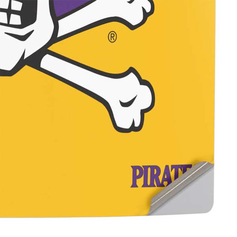 East Carolina University ECU Pirates Logo Yellow PS5 Pro Console Skin