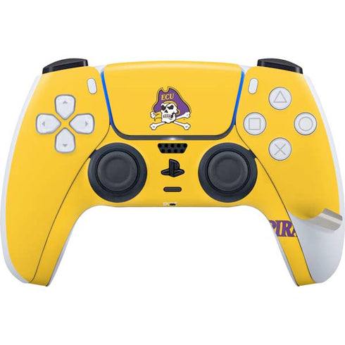 East Carolina University ECU Pirates Logo Yellow PS5 Pro Disk Bundle Skin