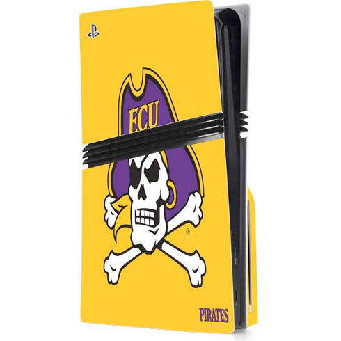 East Carolina University ECU Pirates Logo Yellow PlayStation PS5 Skins