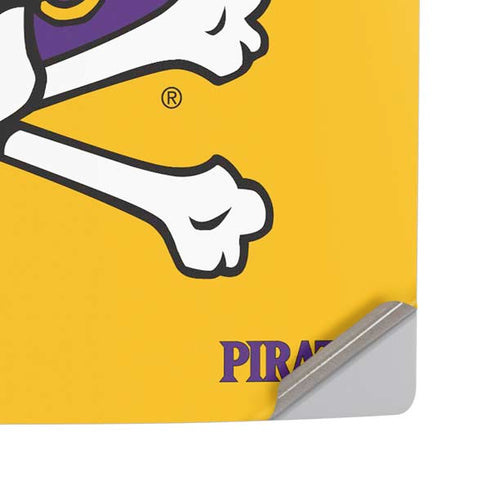 East Carolina University ECU Pirates Logo Yellow PS5 Pro Disk Console Skin