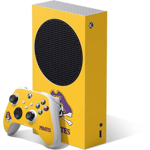 East Carolina University ECU Pirates Logo Yellow Xbox Series S Skins