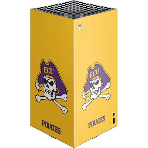 East Carolina University ECU Pirates Logo Yellow Xbox Series X Skins