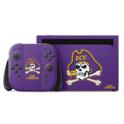 East Carolina University ECU Pirates Nintendo Switch 2 (2025) with Joy-Con Skin