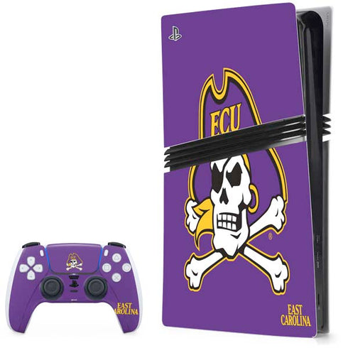 East Carolina University ECU Pirates PS5 Pro Bundle Skin