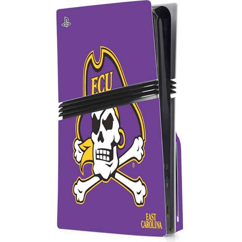 East Carolina University ECU Pirates PS5 Pro Disk Console Skin
