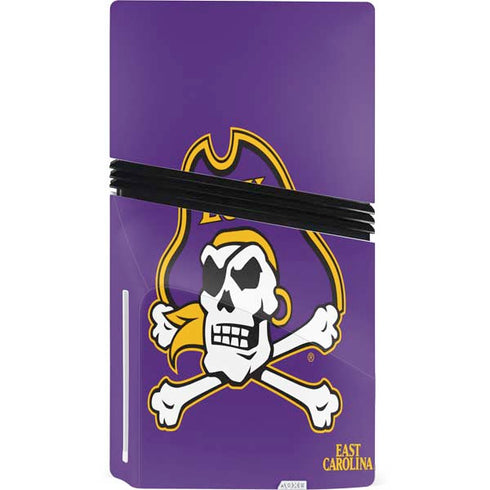 East Carolina University ECU Pirates PS5 Pro Disk Console Skin