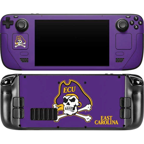 East Carolina University ECU Pirates Steam Deck Handheld Gaming Computer Skin