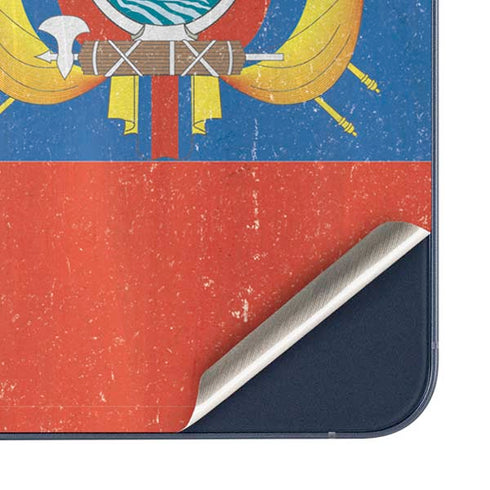 Ecuador Flag Distressed Galaxy A35 5G Skin