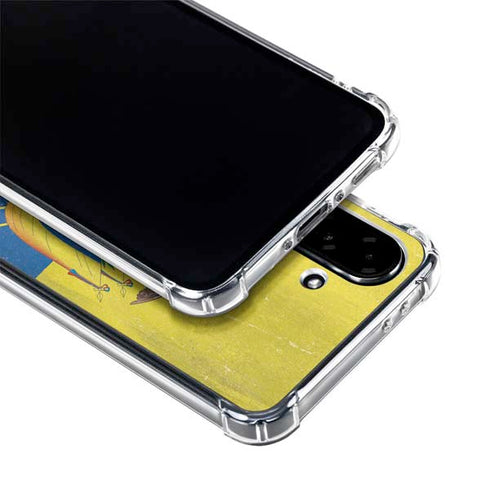Ecuador Flag Distressed Galaxy A36 5G Clear Case