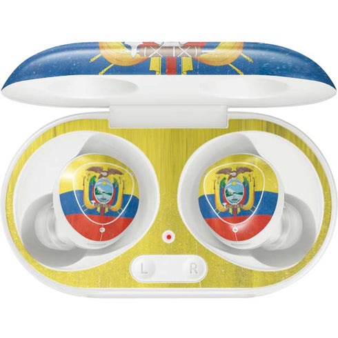 Ecuador Flag Distressed Galaxy Buds Plus Skin