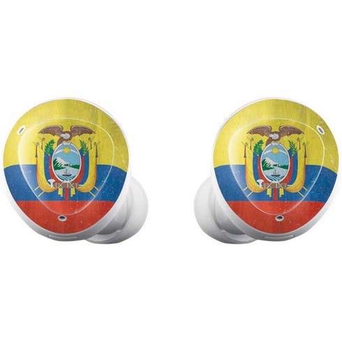 Ecuador Flag Distressed Galaxy Buds Plus Skin