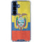 Ecuador Flag Distressed Galaxy S25 Clear Case