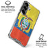Ecuador Flag Distressed Galaxy S26 Clear Case