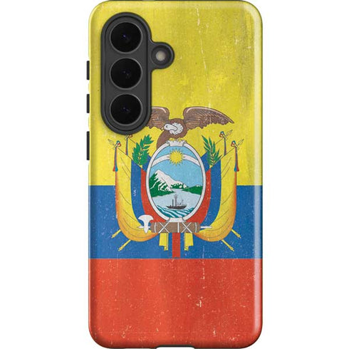Ecuador Flag Distressed Galaxy S26 Impact Case