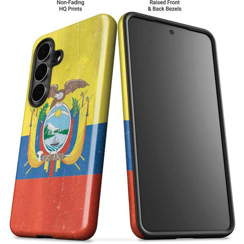 Ecuador Flag Distressed Galaxy S26 Impact Case