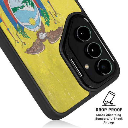 Ecuador Flag Distressed Galaxy S26 Plus Kickstand Case