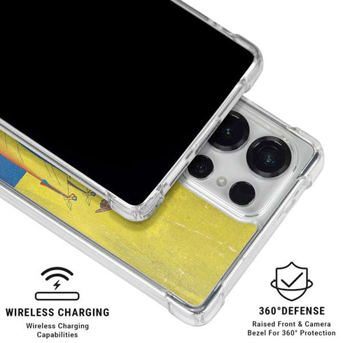 Ecuador Flag Distressed Galaxy S26 Ultra Clear Case