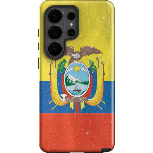 Ecuador Flag Distressed Galaxy S26 Ultra Impact Case