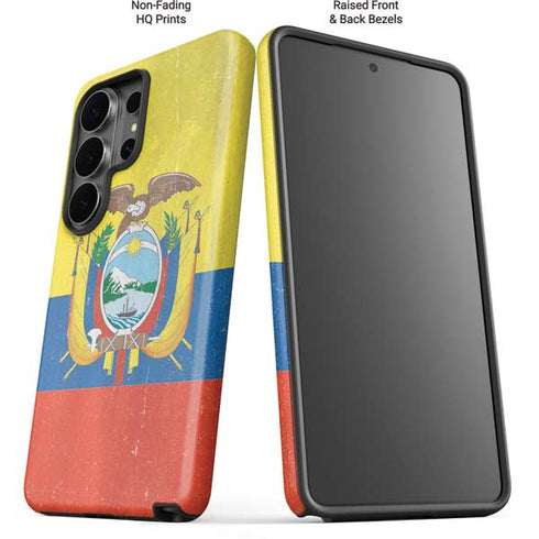 Ecuador Flag Distressed Galaxy S26 Ultra Impact Case