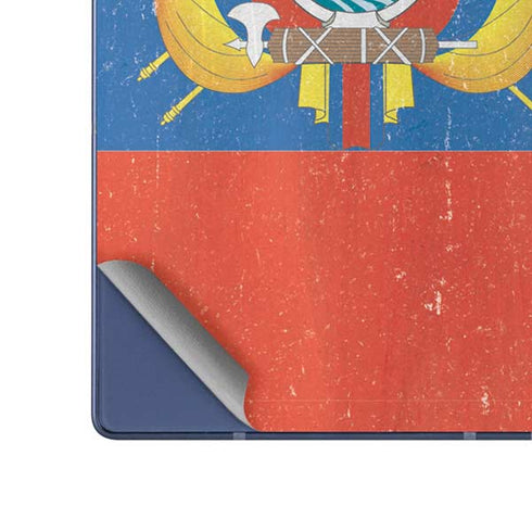 Ecuador Flag Distressed Galaxy Z Fold6 Skin