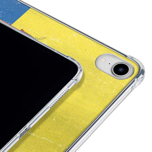 Ecuador Flag Distressed iPad 11th Gen (2025) Clear Case