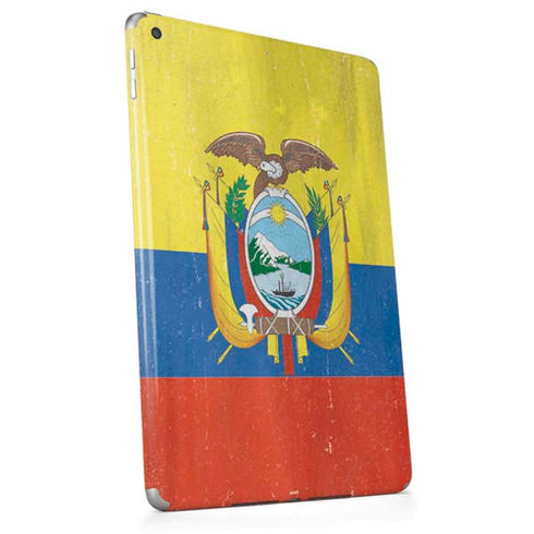 Ecuador Flag Distressed Apple iPad Skin