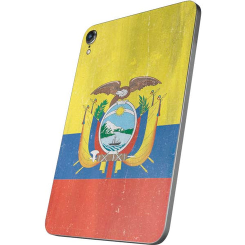Ecuador Flag Distressed Apple iPad Mini Skin