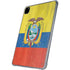 Ecuador Flag Distressed iPad Pro 11in (2024) Clear Case