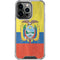 Ecuador Flag Distressed iPhone 16 Pro Max Clear Case