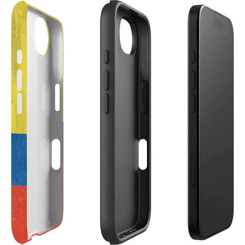 Ecuador Flag Distressed iPhone 16e Impact Case