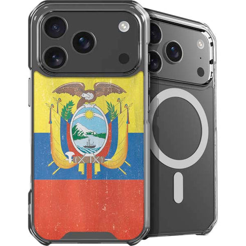 Ecuador Flag Distressed iPhone 18 Pro Max MagSafe Case