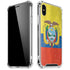 Ecuador Flag Distressed iPhone X/XS Clear Case