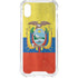 Ecuador Flag Distressed iPhone XS Clear Case