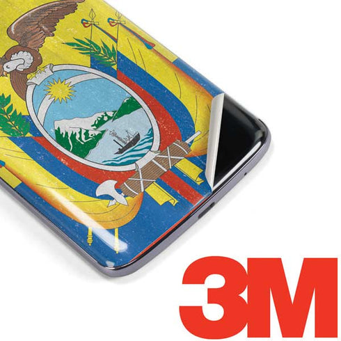 Ecuador Flag Distressed Moto E5 Plus Skin